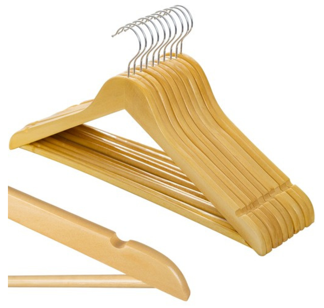 Vješalice za odjeću drvene - veleprodaja 240 komada